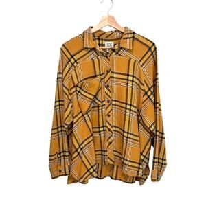 BDG Urban Outfitters Plaid Oversized Boyfriend Shirt XS Effortless Cool